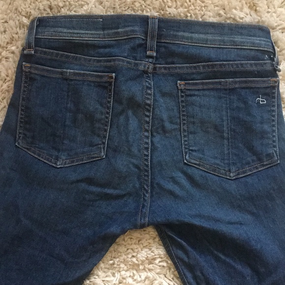 Rag & Bone Capri Jean in Rae wash - Picture 6 of 7